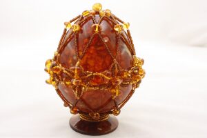 Easter egg made of amber "Mars"
