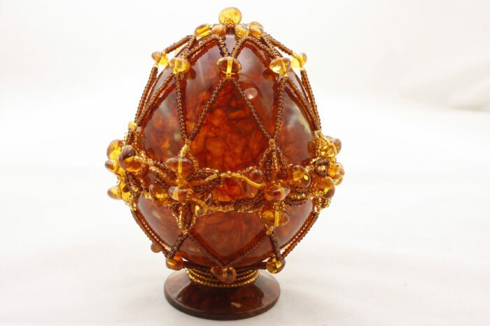 Easter egg made of amber "Mars"
