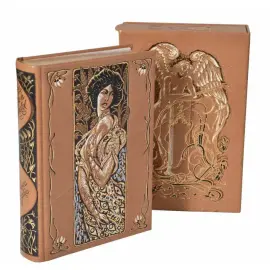 Подарочные книги в кожаном переплете "Мопассан. Сборник" в 13 томах, в футлярах Подарочные книги в кожаном переплете "Мопассан. Сборник" в 13 томах, в футлярах