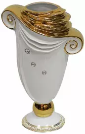 Ваза "Toga Romana", цвет: белый с золотом