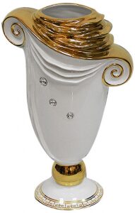Ваза "Toga Romana", цвет: белый с золотом
