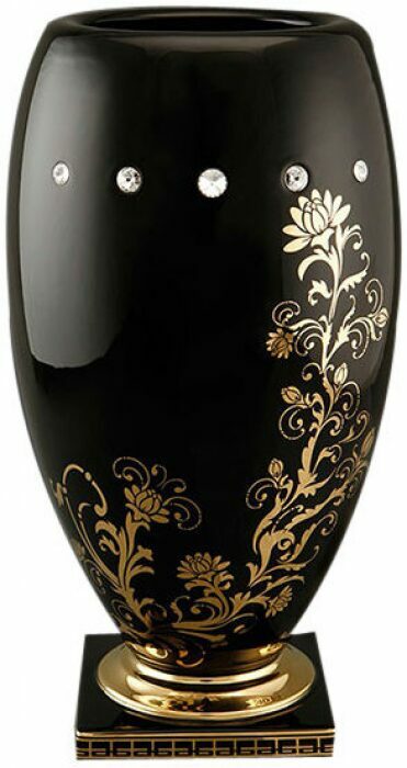 Vase "Diamante Rama" black