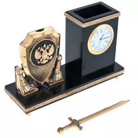 Dolerite table set "Shield and Sword"