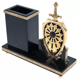 Dolerite table set "Shield and Sword"