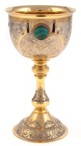 Tsarevich Cup with malachite, Zlatoust