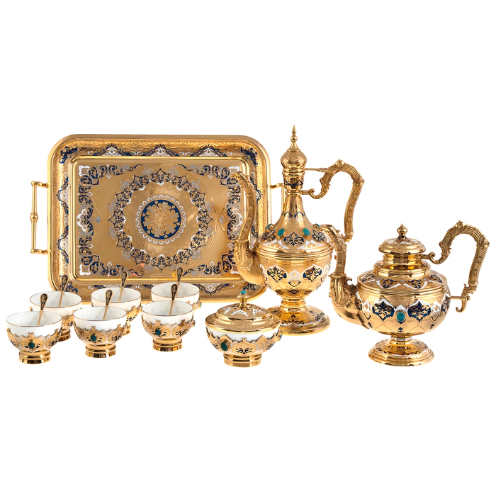 Tea set "Legend of the East" for 6 persons, Zlatoust