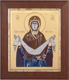 Icon "The Protection of the Most Holy Theotokos" Zlatoust
