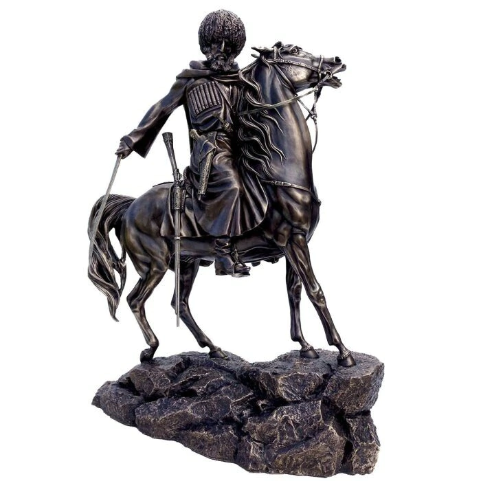 The author's bronze sculpture "Caucasian Warrior"