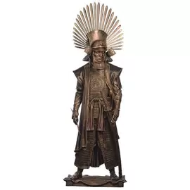The author's bronze sculpture "Toyotomi Hideyoshi"