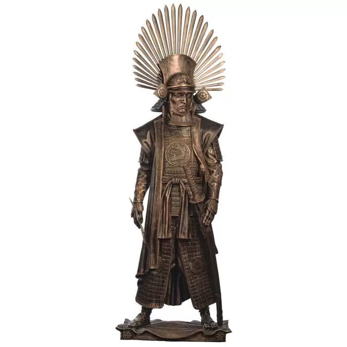 The author's bronze sculpture "Toyotomi Hideyoshi"