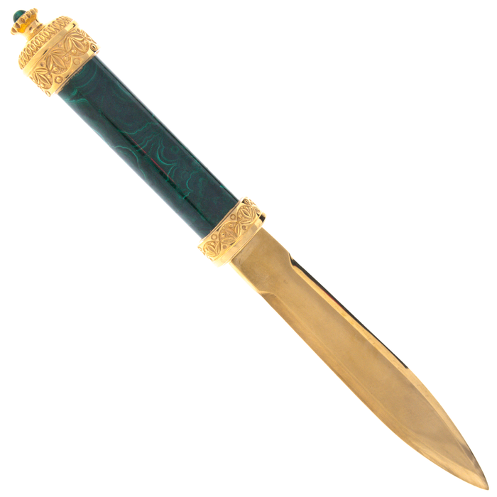 Paper knife "Elite" (malachite)