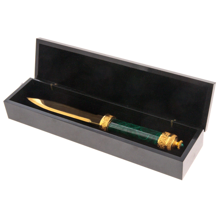 Paper knife "Elite" (malachite)