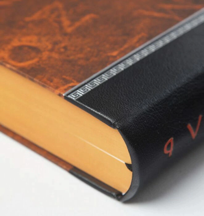 Leather-bound books "Alpha and Omega: Ancient thought" in 3 volumes