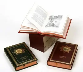 Книги в кожаном переплёте "Великие русские полководцы. Суворов. Кутузов. Ермолов" в 3-х томах  Книги в кожаном переплёте "Великие русские полководцы. Суворов. Кутузов. Ермолов" в 3-х томах