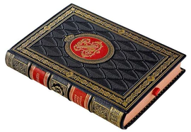 The leather-bound book "Napoleon. The story of the great commander" N.Noskov