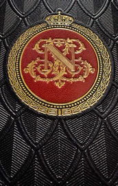 The leather-bound book "Napoleon. The story of the great commander" N.Noskov
