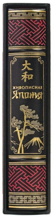 Книга в кожаном переплёте "Живописная Япония" Э.Гюмбер