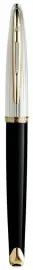 Ручка перьевая "Carene" De Luxe Black Silver GT F