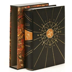 The leather-bound book "Favorites" by R. Kipling