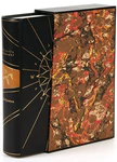 The leather-bound book "Favorites" by R. Kipling