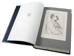 The leather-bound book "Favorites" by R. Kipling