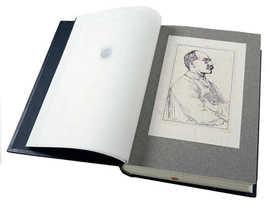 The leather-bound book "Favorites" by R. Kipling