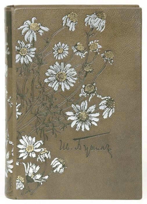 The leather-bound book "The Life of Arsenyev" by I. Bunin
