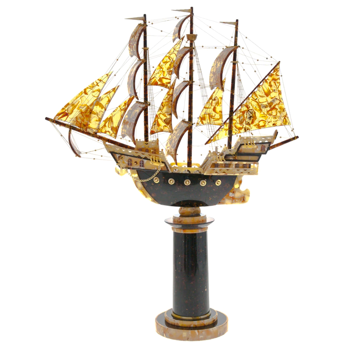 The composition of amber "Ship" is large