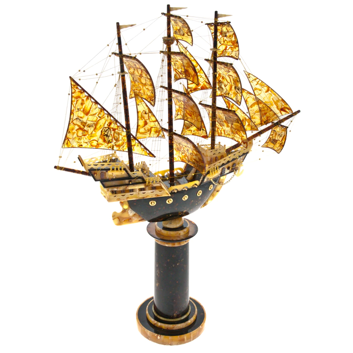 The composition of amber "Ship" is large