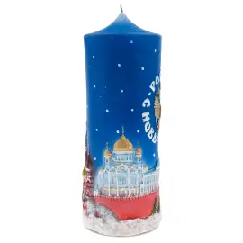 Свеча большая "С Новым Годом, Россия!"