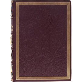 Leather-bound gift book "Old Moscow" with overlays