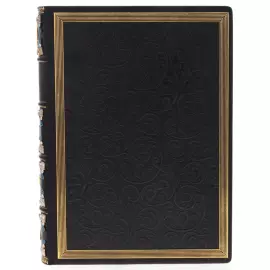 Подарочная книга в кожаном переплете "Старый Петербург" с накладками