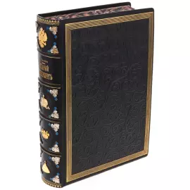 Подарочная книга в кожаном переплете "Старый Петербург" с накладками