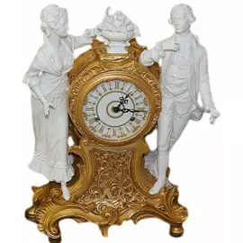Table clock "Lady with a gentleman"