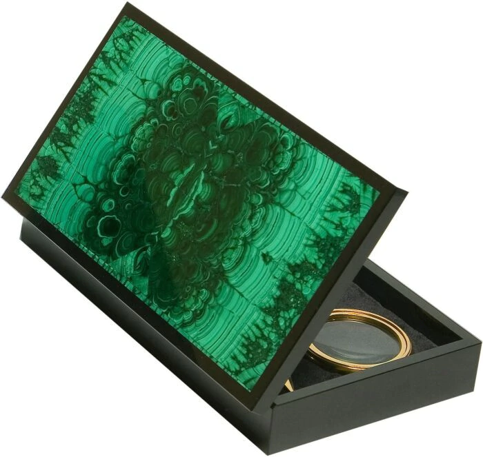 A writing set in a case