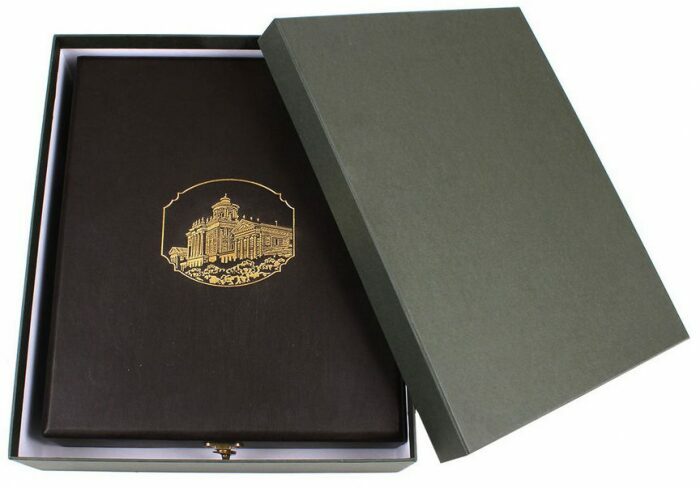 Leather-bound gift book "Monuments of Moscow"