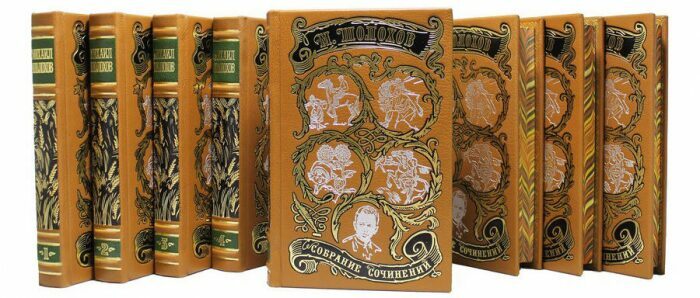 Gift books "Sholokhov M. Collected works" in 8 volumes