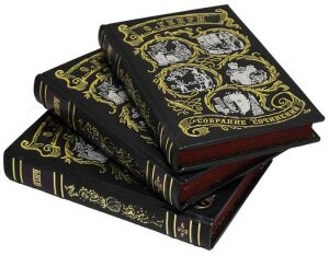 Подарочные книги в кожаном переплете "Генри О.  Сочинения" в 3 томах