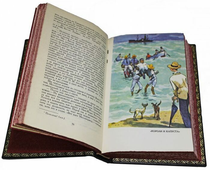 Подарочные книги в кожаном переплете "Генри О.  Сочинения" в 3 томах