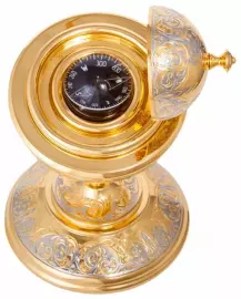 Настольный сувенир "Гирокомпас" большой, Златоуст