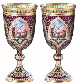 Набор свадебных бокалов "Совет да любовь"