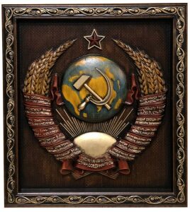 Carved panel "Coat of Arms of the USSR"