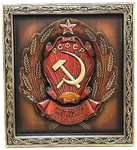 Панно резное "Герб РСФСР"