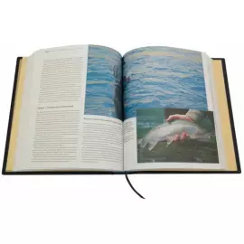 Подарочная книга в кожаном переплете "Рыбалка. Большая энциклопедия"