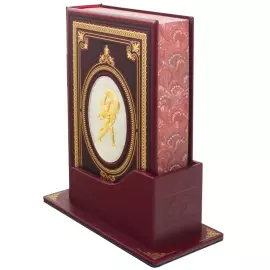 Подарочная книга в кожаном переплете "Витязь в тигровой шкуре"