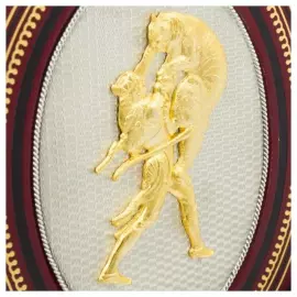 Подарочная книга в кожаном переплете "Витязь в тигровой шкуре"