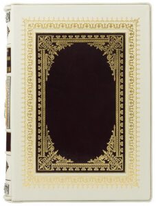 Leather-bound gift book "Temporary workers and favorites" in three volumes