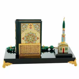 Композиция настольная с Кораном и четками, Златоуст