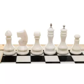 Шахматы из ореха и мрамора "Победитель" Златоуст
