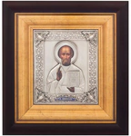 Icon "Nicholas the Wonderworker" silvering